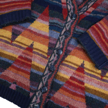Load image into Gallery viewer, Vintage Eddie Bauer Geometric Pattern Wool Cardigan Sweater - XL