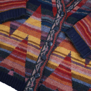 Vintage Eddie Bauer Geometric Pattern Wool Cardigan Sweater - XL