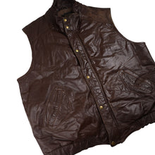 Load image into Gallery viewer, Vintage Eddie Bauer Leather Down Quilted Vest - XL