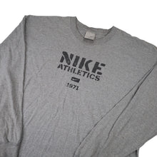 Load image into Gallery viewer, Vintage Y2k Nike Athletics Graphic Spellout Long Sleeve T Shirt - XL