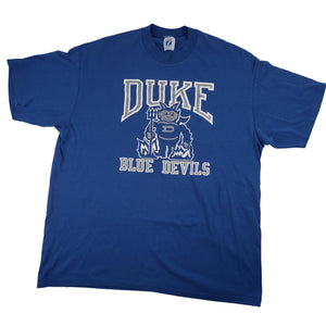 Vintage Duke College Blue Devils Graphic T Shirt - XL