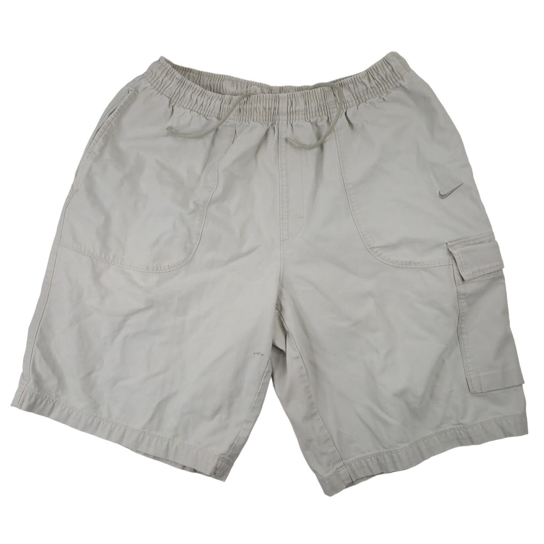 Vintage Y2k Nike Mini Swoosh Cargo Shorts - L