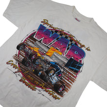 Load image into Gallery viewer, Vintage Manzanita Speedway Sprint Car Racing War Graphic T Shirt - L