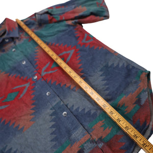 Vintage Woolrich Southwestern Aztec Print Flannel Button Down Shirt - S