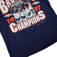 Load image into Gallery viewer, Vintage 1997 Denver Broncos Champions Graphic T Shirt - L