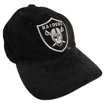 Load image into Gallery viewer, Vintage Raiders Football Suede Leather Snapback Hat - OS