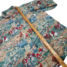 Load image into Gallery viewer, Vintage Gotcha Covered Classic Fox Hunting Pattern Button Up Shirt - L