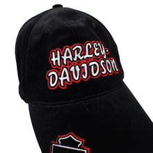 Load image into Gallery viewer, Vintage Harley Davidson Velvet Spellout Hat - OS