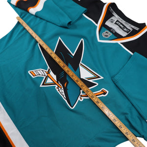 Vintage Reebok San Jose Sharks All Sewn Jersey