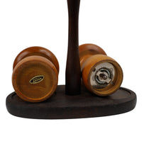 Load image into Gallery viewer, Vintage 60s/70s  Wooden Mushroom Pepper Grinder and Salt Shaker Set - OS