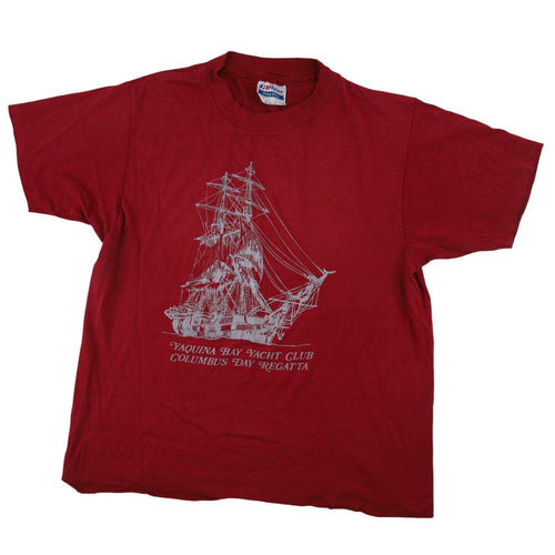 Vintage Yaquina Bay Yacht Club Graphic T Shirt - M