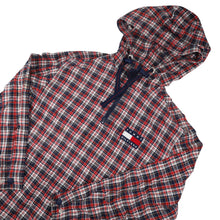 Load image into Gallery viewer, Vintage 90S Tommy Hilfiger Plaid Pullover Hoodie - M