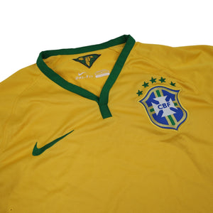 2014 Authentic Nike CBF Brazil Soccer Jersey - M