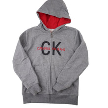 Load image into Gallery viewer, Vintage Y2k Calvin Klein Embroidered Spellout Full Zip Hoodie - WMNS S