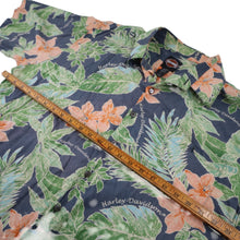 Load image into Gallery viewer, Vintage Harley Davidson Floral Hawaiian Button Up Shirt - XL