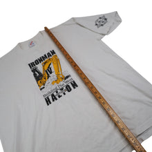 Load image into Gallery viewer, Vintage CAT Ironman Building The West Heavy Equipment Graphic T Shirt - XL