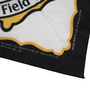 Vintage Jack Daniels Field Tester Graphic Bandana - 21"