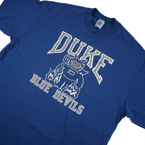 Vintage Duke College Blue Devils Graphic T Shirt - XL