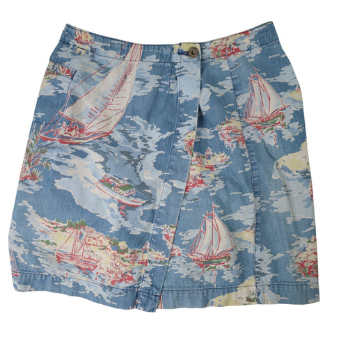 Vintage Liz Claiborne Tropical Sailing Print Skort - WMNS 6
