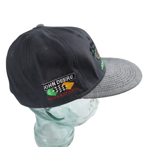 Vintage Nascar John Deere Racing Snapback Hat - OS