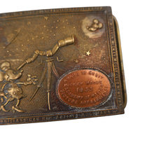 Load image into Gallery viewer, Antique 1933 Walt Disney Mickey Mouse Space Award of Merit Brass Belt Buckle - OS