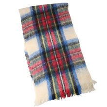 Load image into Gallery viewer, Vintage St Michael Mohair Wool Blend Shadow Plaid Large Scarf - OS