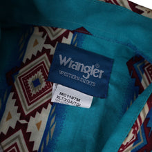 Load image into Gallery viewer, NWT Vintage Wrangler Checotah Pattern Pearl Snap Western Shirt - XLT