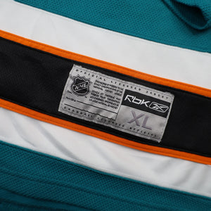 Vintage Reebok San Jose Sharks All Sewn Jersey