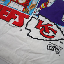 Load image into Gallery viewer, Vintage 90s Salem Sportswear Joe Montana KC Chiefs Comic SeriesT Shirt - XL