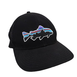 Patagonia Fitz Roy Trout Logo Mesh Trucker Hat - OS