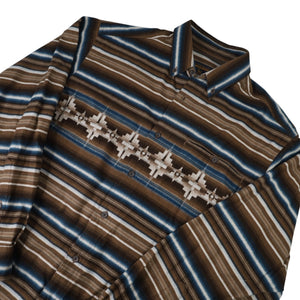 Vintage Woolrich Aztec Design Thick Flannel Shirt - L