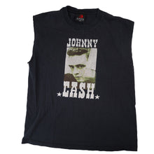 Load image into Gallery viewer, Vintage Johnny Cash Graphic Muscle T Shirt - M