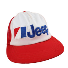 Load image into Gallery viewer, Vintage Jeep Embroidered Spellout Mesh Trucker Hat - OS