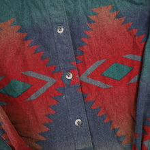 Load image into Gallery viewer, Vintage Woolrich Southwestern Aztec Print Flannel Button Down Shirt - S