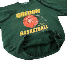 Load image into Gallery viewer, Vintage Russell University of Oregon Ducks Womens Basketball Graphic Sweatshirt - WMNS M