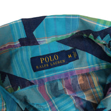 Load image into Gallery viewer, Polo Ralph Lauren Aztec Indigenous Print Loop Collar Plaid Button Up Shirt - M
