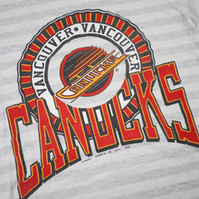 Load image into Gallery viewer, Vintage 90s Woody Sports Vancouver Canucks Hockey Graphic T Shirt - L