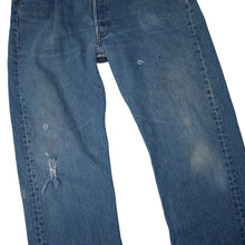 Load image into Gallery viewer, Vintage USA Made Levis 501 Distressed Denim Jeans - 34"x30"