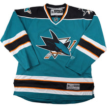 Load image into Gallery viewer, Vintage Reebok San Jose Sharks All Sewn Jersey