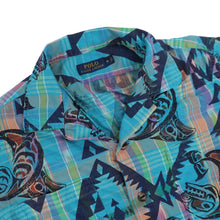 Load image into Gallery viewer, Polo Ralph Lauren Aztec Indigenous Print Loop Collar Plaid Button Up Shirt - M