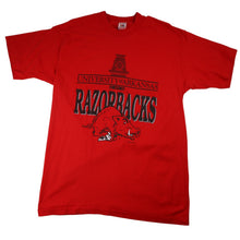 Load image into Gallery viewer, Vintage University of Arkansas Razorbacks Graphic T Shirt - L