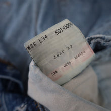 Load image into Gallery viewer, Vintage Levis USA Made 501xx Denim Jeans - 36"x34"