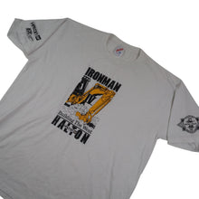 Load image into Gallery viewer, Vintage CAT Ironman Building The West Heavy Equipment Graphic T Shirt - XL