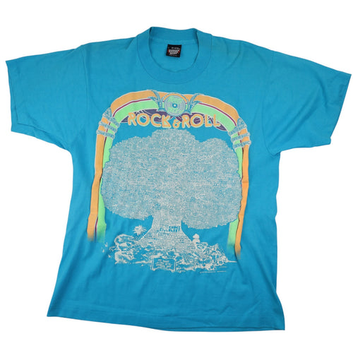 Vintage Rock & Roll Family Tree Graphic  T Shirt - L