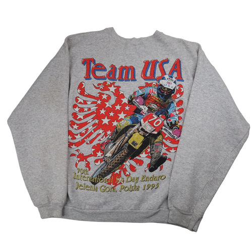 Vintage 1995 Team USA Enduro Racing Graphic Sweatshirt - XL
