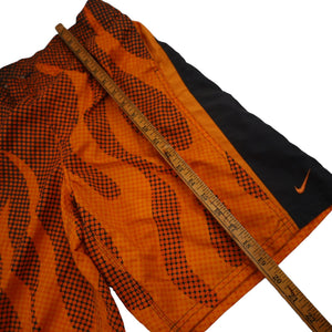 Vintage Y2k Nike Flame Swim Shorts - S