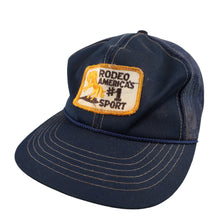 Load image into Gallery viewer, Vintage Rodeo Americas #1 Sport Patch Snapback Hat - OS