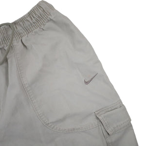 Vintage Y2k Nike Mini Swoosh Cargo Shorts - L