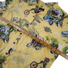 Load image into Gallery viewer, Vintage Harley Davidson Silk Hawaiian Shirt - WMNS L