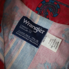 Load image into Gallery viewer, Vintage Wrangler Brushpopper Pastel Paisley Button Up Shirt - XL